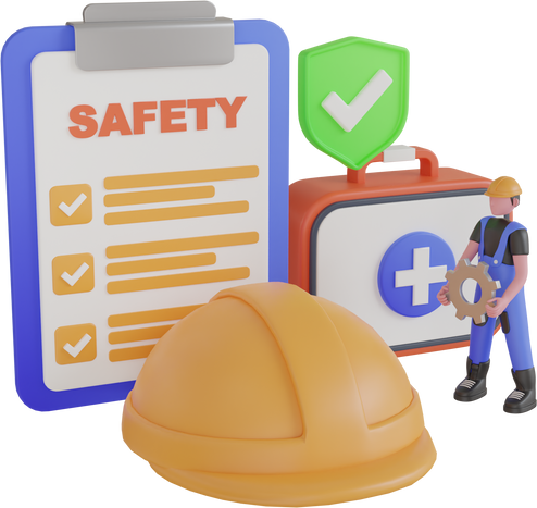 An operation staff is using the safety checklist sheet to verify hazard before work. Before Start Work Checklist, Safety & Health Concept